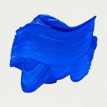 Blue paint brush stroke | Free stock vector - 582052
