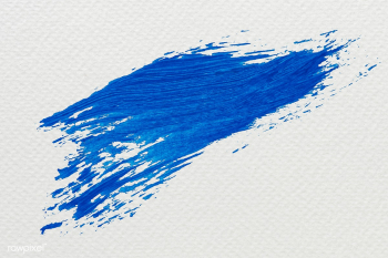 Blue paint brush stroke | Free stock illustration - 583616