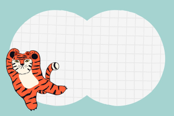 Chinese tiger frame, grid pattern | Free Vector - rawpixel