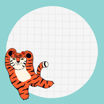 Chinese tiger frame, grid pattern | Free Photo - rawpixel