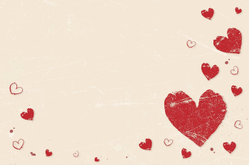 Red heart border background, Valentine's | Free Vector - rawpixel