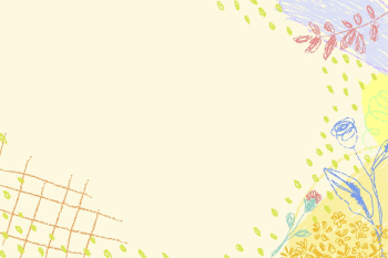 Aesthetic floral doodle border, colorful | Free PSD - rawpixel