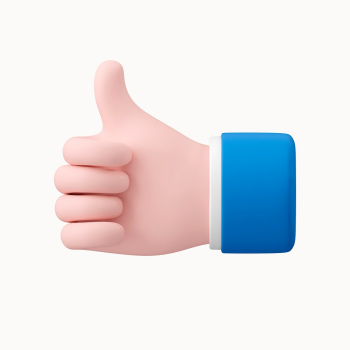 Thumbs up, 3D clipart, like | Free Photo - rawpixel
