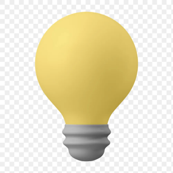 3D light bulb  png | Free PNG Sticker - rawpixel