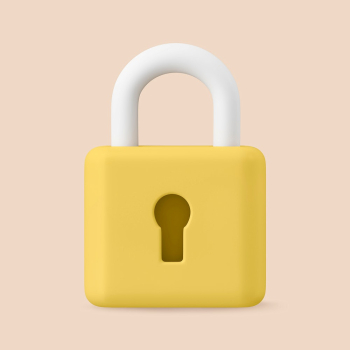 3D lock clipart, data security, | Free Photo - rawpixel