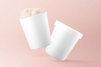 Paper ice cream jar packaging | Free Photo - rawpixel