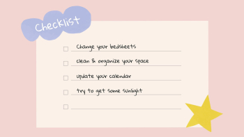 Aesthetic checklist Facebook cover template, | Free Vector Template - rawpixel