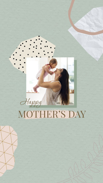 Happy mother's day template, abstract | Free PSD Template - rawpixel