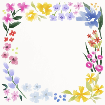 Spring flower frame, aesthetic copy | Free Vector - rawpixel