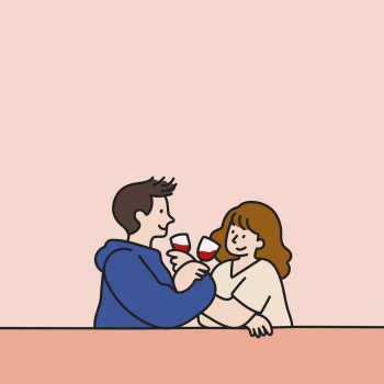 Pink Valentine&rsquo;s background, romantic couple | Free Vector - rawpixel