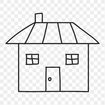 House png sticker, building, transparent | Free PNG Illustration - rawpixel