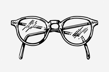 Vintage eyeglasses, headwear accessory illustration. | Free Photo Illustration - rawpixel