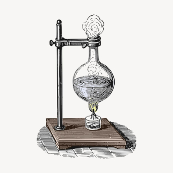 Chemistry science experiment illustration, vintage | Free Vector - rawpixel