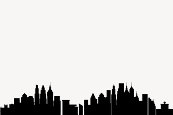Cityscape silhouette border psd. Free | Free PSD - rawpixel