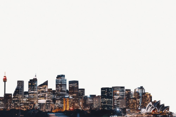 Sydney cityscape background, aesthetic buildings | Free PSD - rawpixel