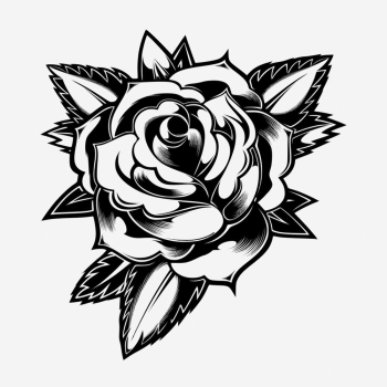 Rose tattoo hand drawn illustration. | Free Photo - rawpixel