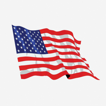 American flag clipart, USA illustration. | Free Photo - rawpixel