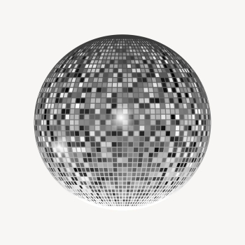 Mirror ball sticker, object illustration | Free PSD - rawpixel