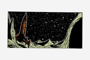 Futuristic rocket, space illustration. Free | Free Photo - rawpixel