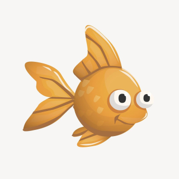 Goldfish clipart, animal illustration vector. | Free Vector - rawpixel