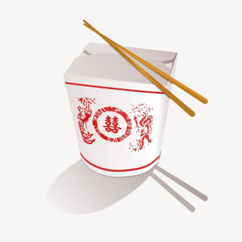 Chinese food take out clipart, | Free Vector - rawpixel