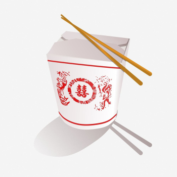 Chinese food take out clipart | Free Photo - rawpixel