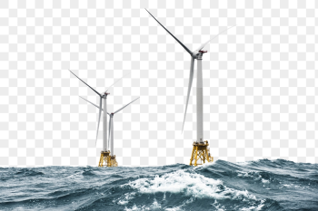 Png ocean wind farm, transparent | Free PNG - rawpixel