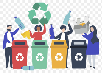 Recycle people png cartoon collage | Free PNG - rawpixel
