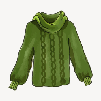 Green turtleneck sweater, winter apparel, | Free Photo - rawpixel