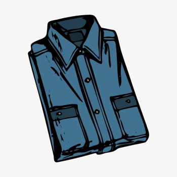 Folded shirt clipart, fashion, watercolor | Free PSD - rawpixel