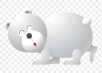 Polar bear png sticker, cute | Free PNG - rawpixel