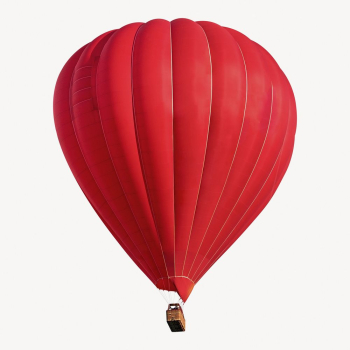 Hot air balloon sticker, travel | Free PSD - rawpixel
