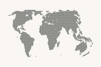 World map collage element, geography | Free PSD - rawpixel