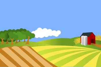 Farm landscape background, environment illustration | Free Vector - rawpixel