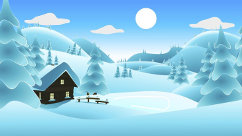 Winter forest landscape background, nature | Free Vector - rawpixel