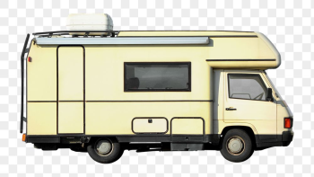 Beige campervan png sticker, vehicle | Free PNG - rawpixel