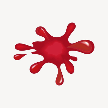 Red splash clipart, texture illustration. | Free Photo - rawpixel