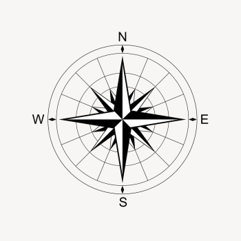 Compass rose clipart, travel illustration. | Free Photo - rawpixel