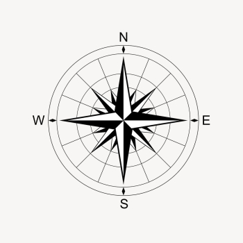 Compass rose clipart, travel illustration | Free Vector - rawpixel