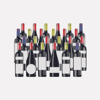 Wine bottles clipart, object illustration | Free Vector - rawpixel