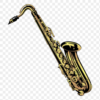 Saxophone png sticker, vintage musical | Free PNG - rawpixel