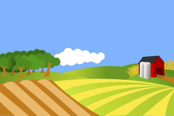 Farm landscape background, environment illustration | Free PSD - rawpixel