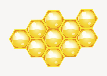 Honeycomb clipart, food illustration psd. | Free PSD - rawpixel