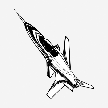 Fighter jet drawing, vehicle vintage | Free Photo - rawpixel