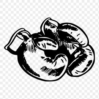 Boxing gloves png sticker, vintage | Free PNG - rawpixel