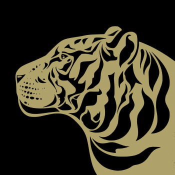 Gold tiger clipart, animal illustration. | Free Photo - rawpixel