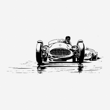 Racing car drawing, vehicle vintage | Free Photo - rawpixel