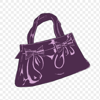 Purple handbag png sticker, fashion | Free PNG - rawpixel