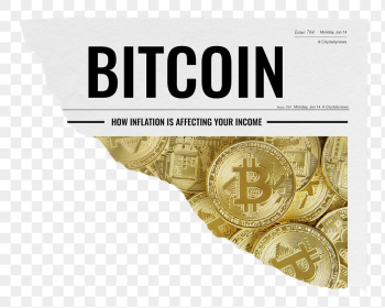 Bitcoin newspaper png sticker, cryptocurrency | Free PNG - rawpixel
