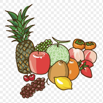 Various fruits png sticker, healthy | Free PNG - rawpixel